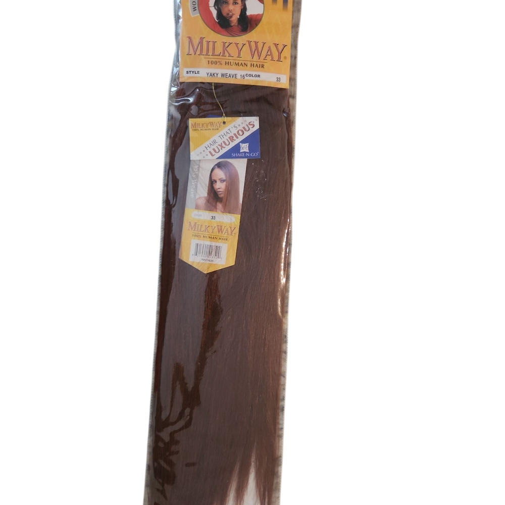 Milky Way Yaky Weave 100% Human Hair 16" Color #33